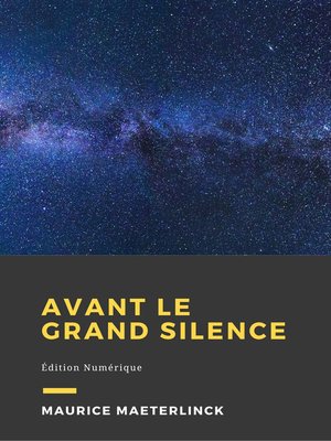 cover image of Avant le grand silence